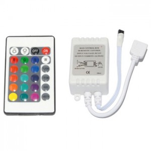 Controlador LEDS RGB IR REMOTE 12V BRANCO